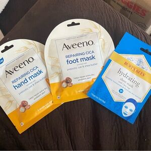Aveeno repairing cici foot and face mask +1